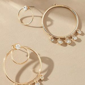 NWT Anthropologie Chandelier Hoop Earrings